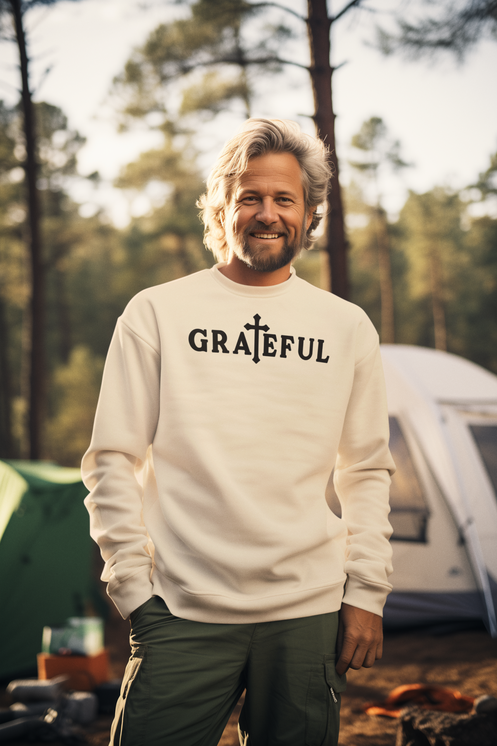 Grateful, Crew Neck, Thessalonians