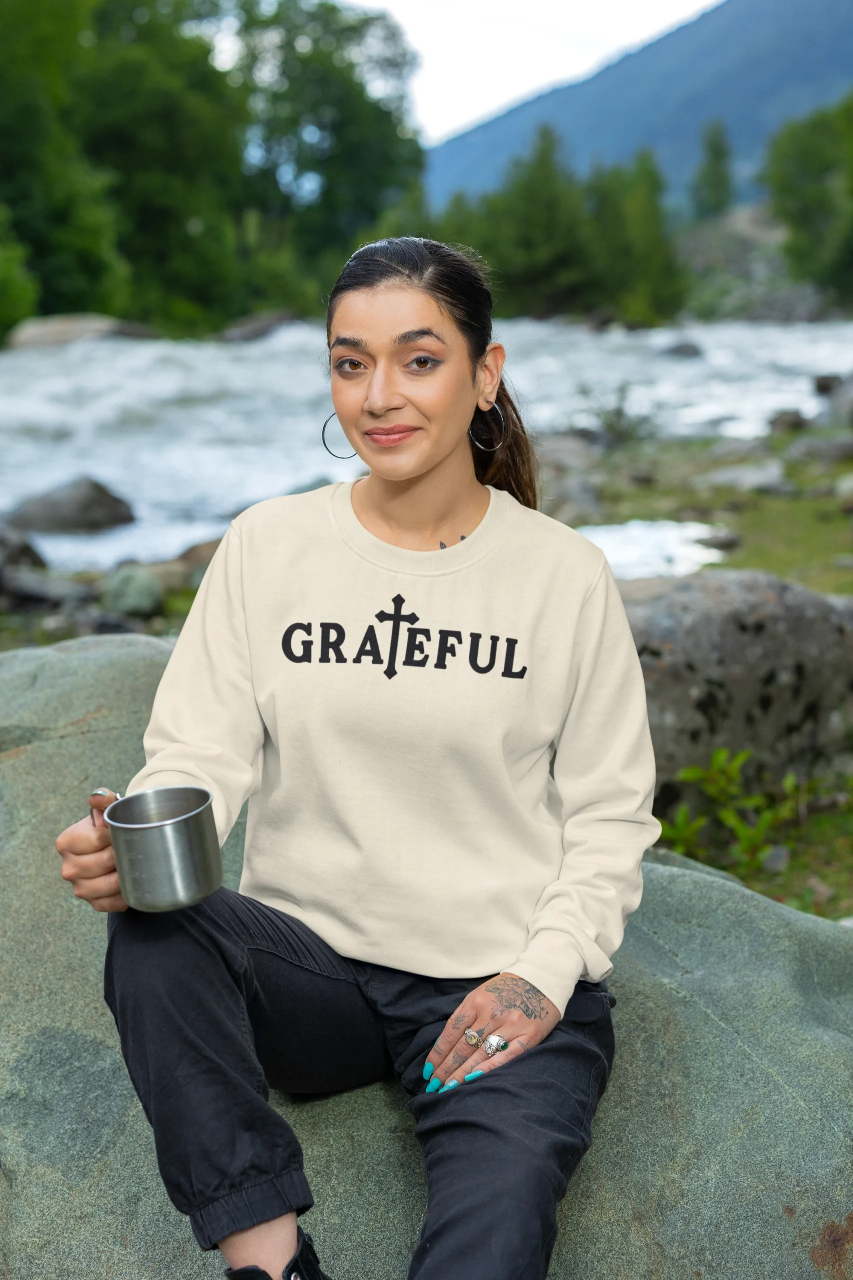 Grateful, Crew Neck, Thessalonians - Image 2