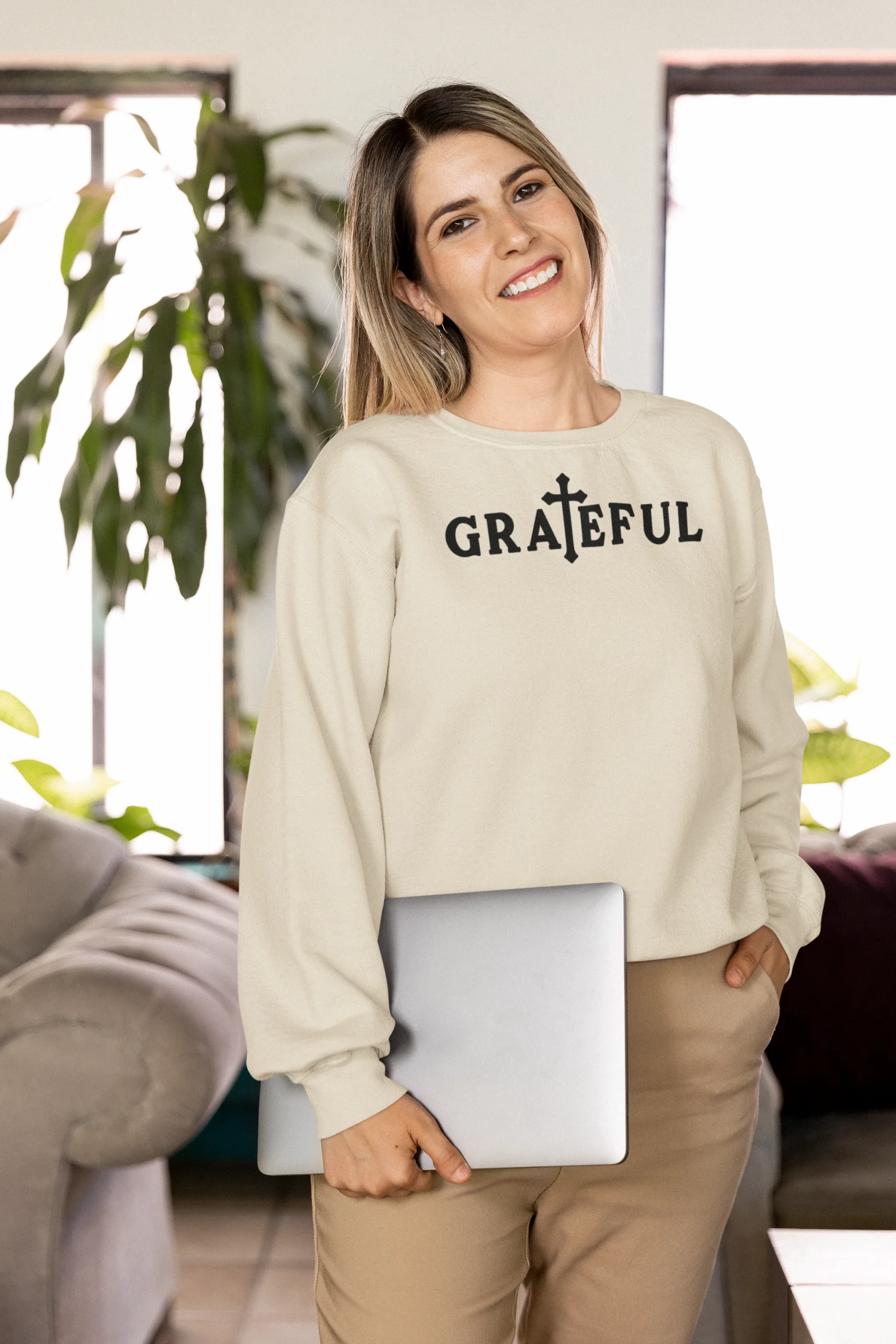 Grateful, Crew Neck, Thessalonians - Image 6